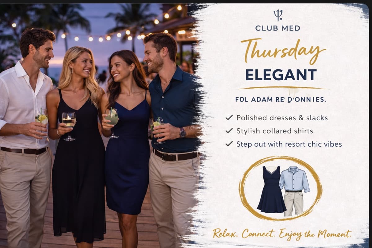 Club Med Thursday theme — Elegant