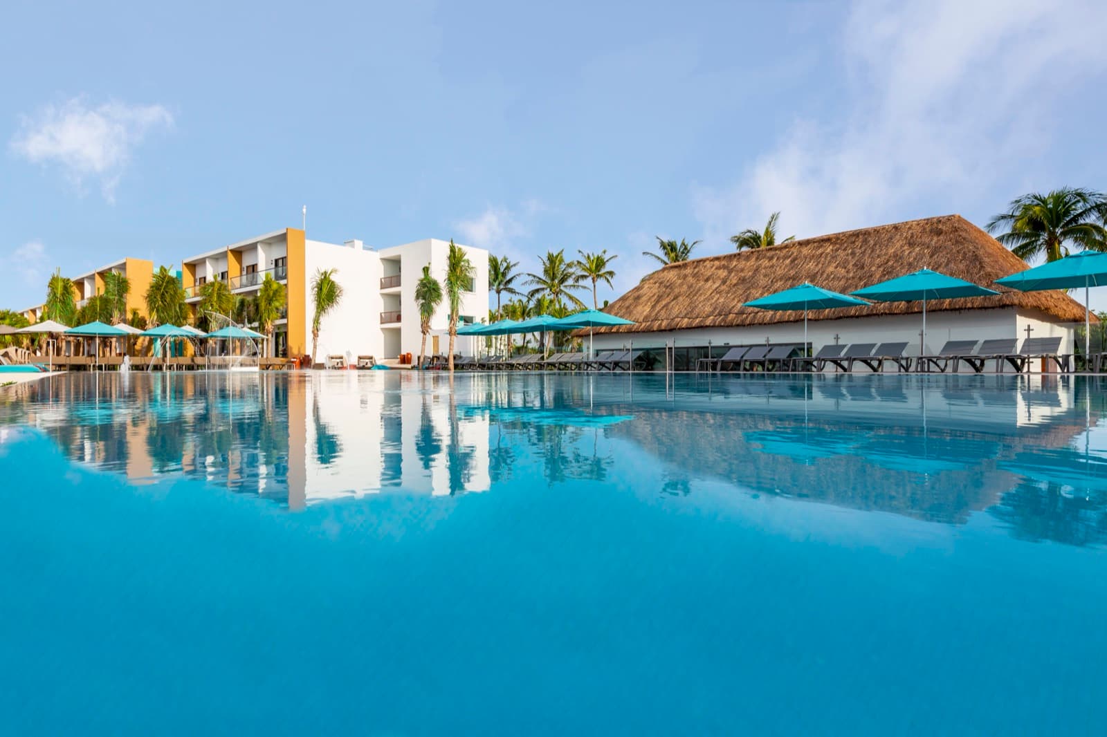Main resort pool at Club Med Cancún
