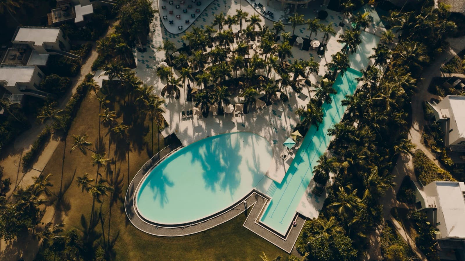 Heart-shaped infinity pool at Club Med Michès Playa Esmeralda