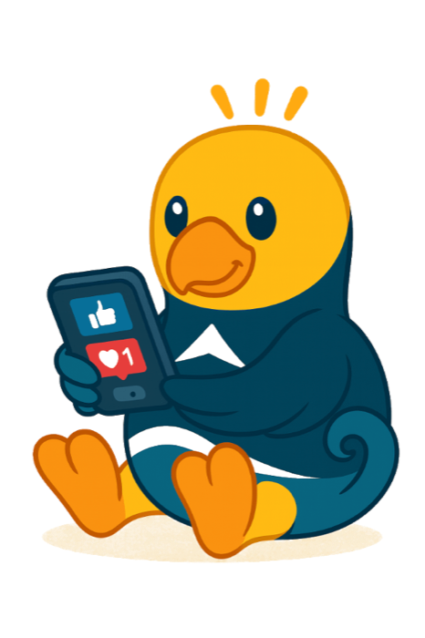 Sandigo posting vacation photos from his phone
