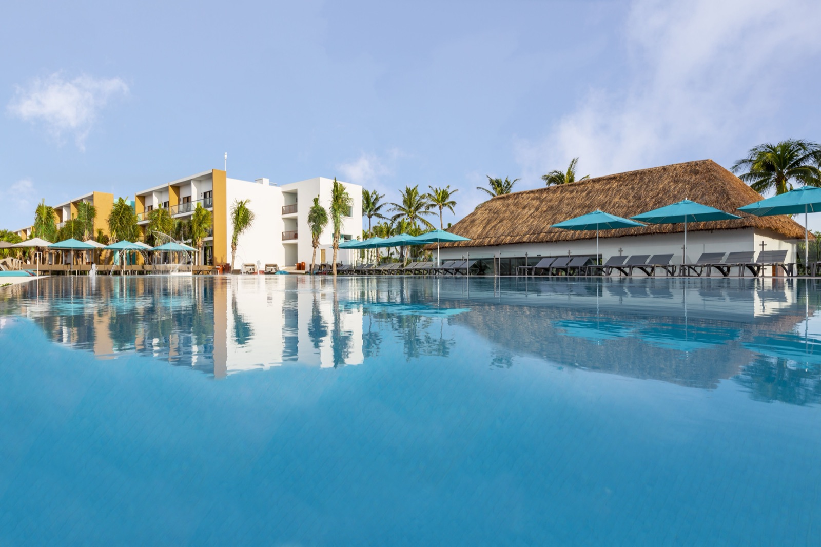 Main resort pool at Club Med Cancún