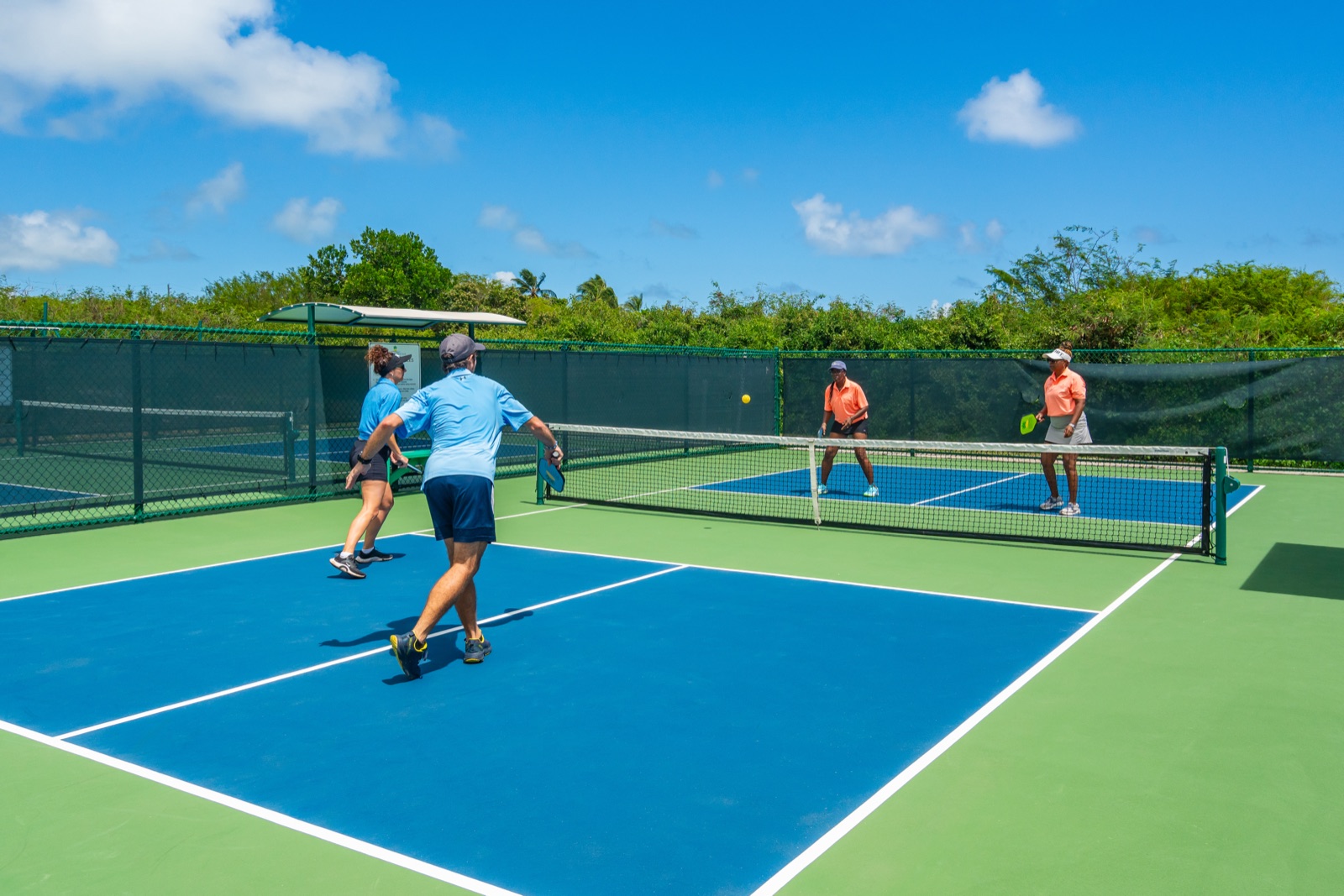 Pickleball on the courts at Pineapple Beach Club