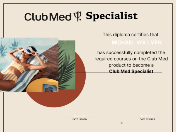Certified Club Med Specialist